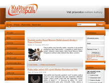 Tablet Screenshot of kulturniservispuls.cz